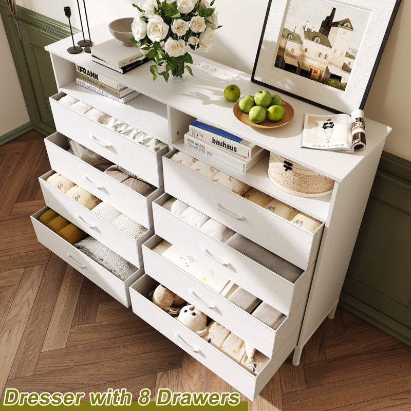 Luxury LED Entertainment Dresser with Multi Functional Storage