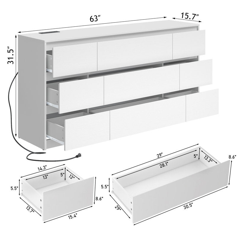 Premium Storage Chest with Multiple Drawers for Modern Home Organization