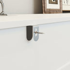 Minimalist White Storage Cabinet with Modern Acrylic Legs and Spacious Drawers