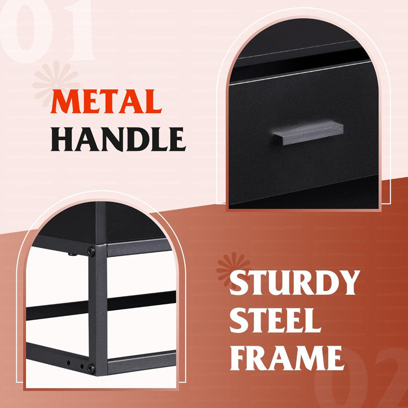 Modern 4-Drawer Storage Dresser with Minimalist Design and Clean Lines