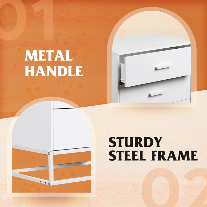 Modern 4-Drawer Storage Dresser with Minimalist Design and Clean Lines