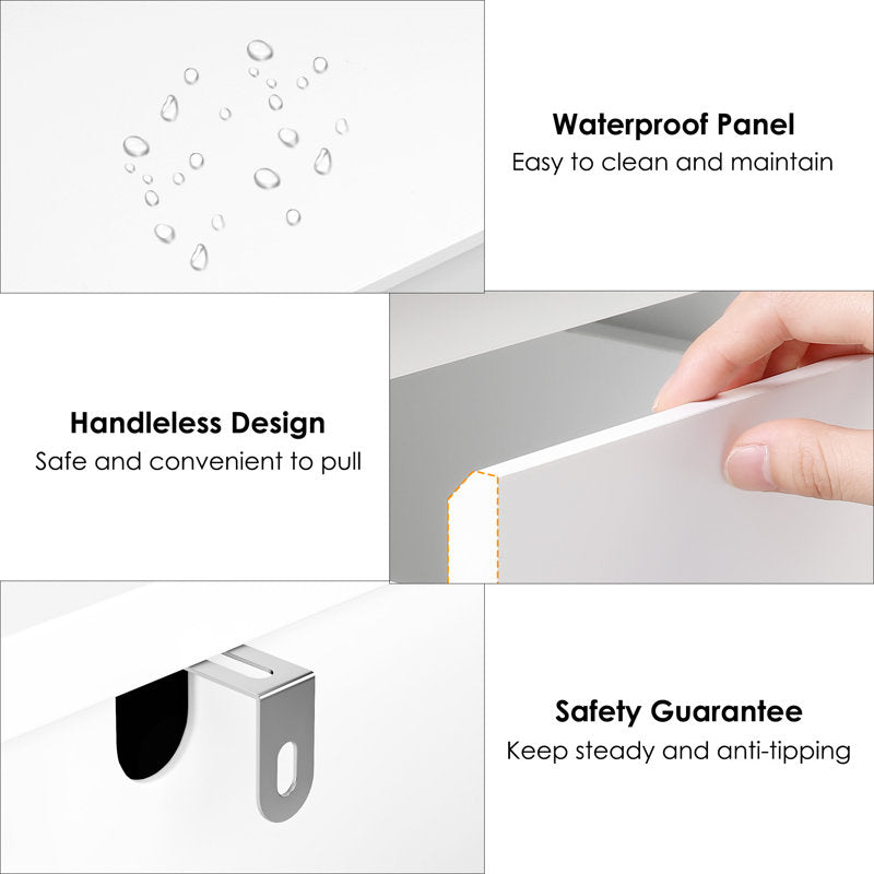 Minimalist White Chest of Drawers – Stylish Storage Cabinet for Modern Homes