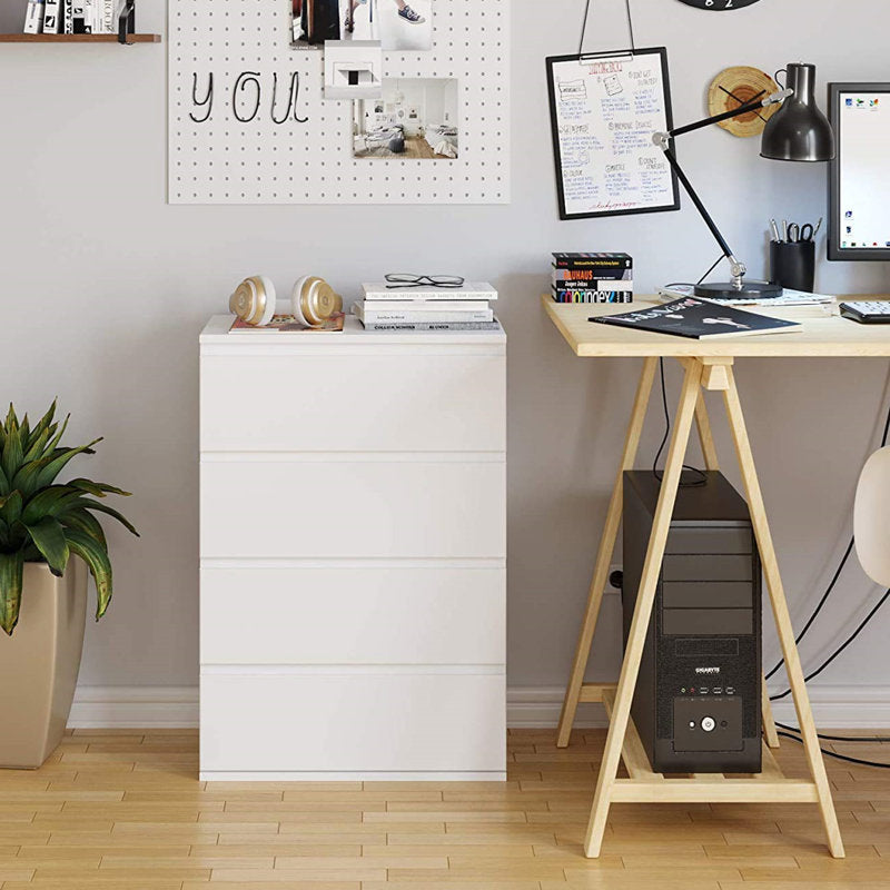 Minimalist White Chest of Drawers – Stylish Storage Cabinet for Modern Homes
