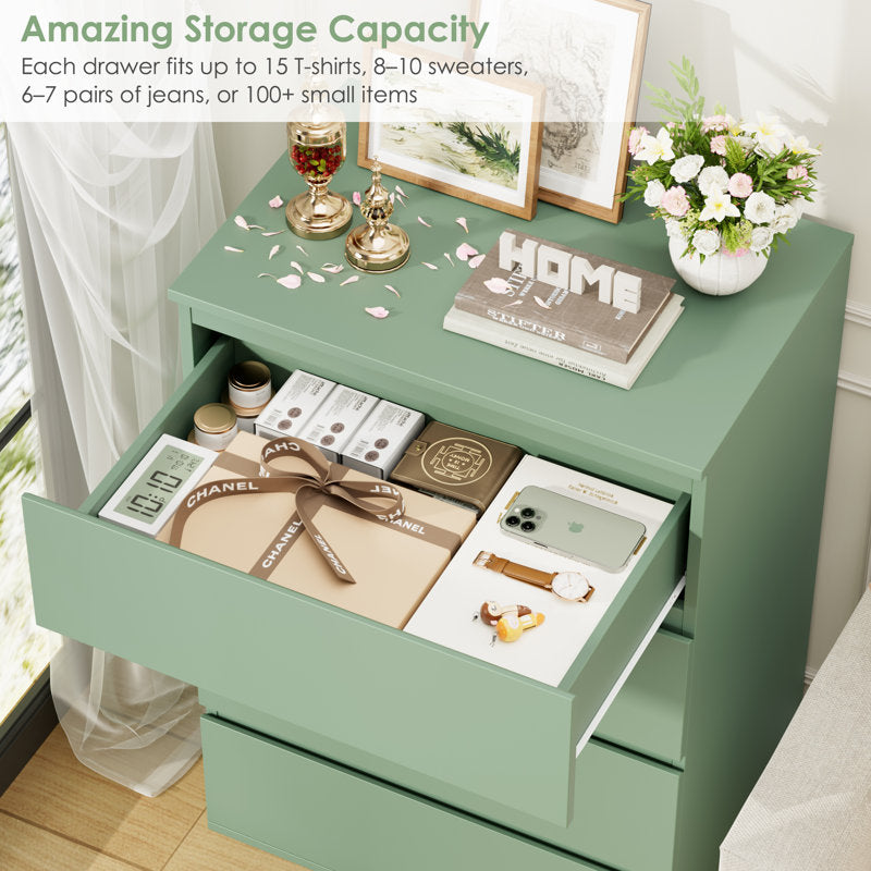 Compact Modern Dresser – Space-Saving Drawer Organizer with Large Storage Capacity