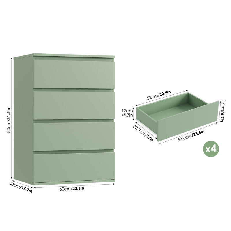 Compact Modern Dresser – Space-Saving Drawer Organizer with Large Storage Capacity