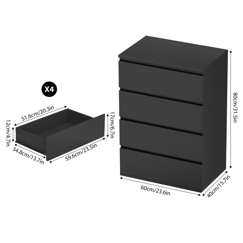 Compact Modern Dresser – Space-Saving Drawer Organizer with Large Storage Capacity