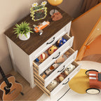 Elegant Bedroom Chest of Drawers with Vintage Style Handles