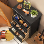 Elegant Bedroom Chest of Drawers with Vintage Style Handles
