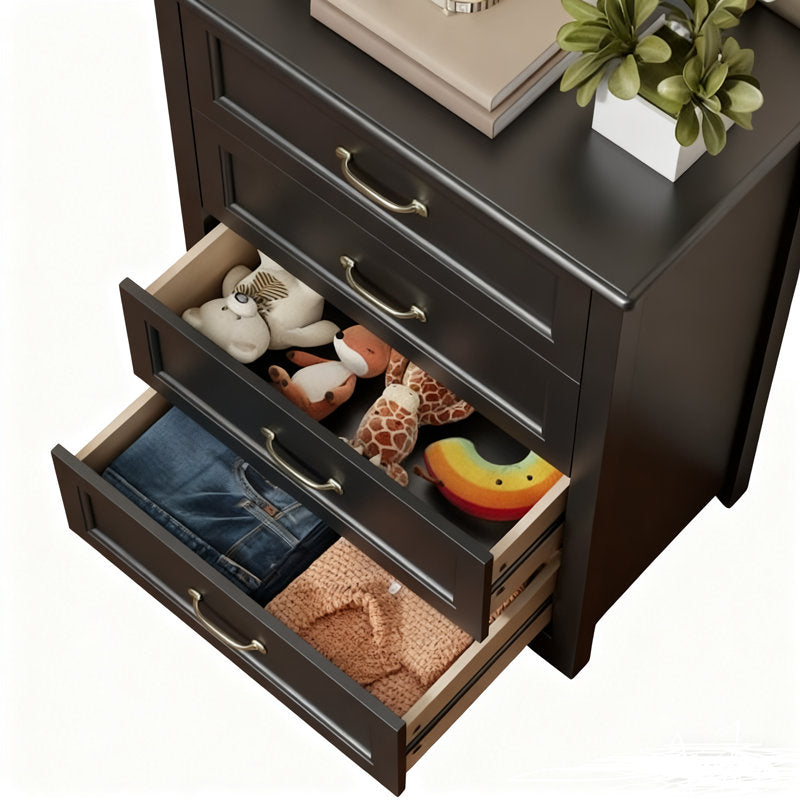 Elegant Bedroom Chest of Drawers with Vintage Style Handles