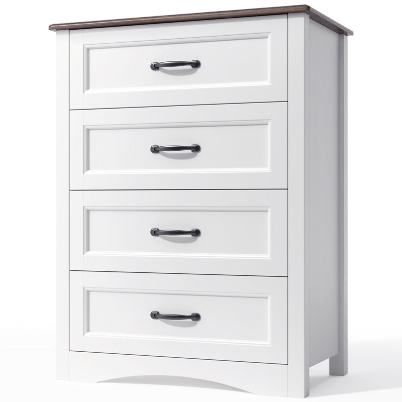 Elegant Bedroom Chest of Drawers with Vintage Style Handles