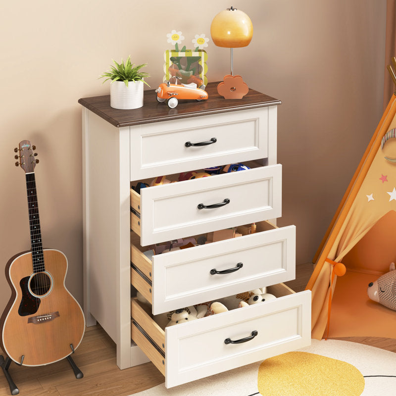 Elegant Bedroom Chest of Drawers with Vintage Style Handles