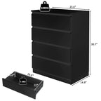 Compact White Dresser with Clean Lines and Ample Storage for Small Spaces