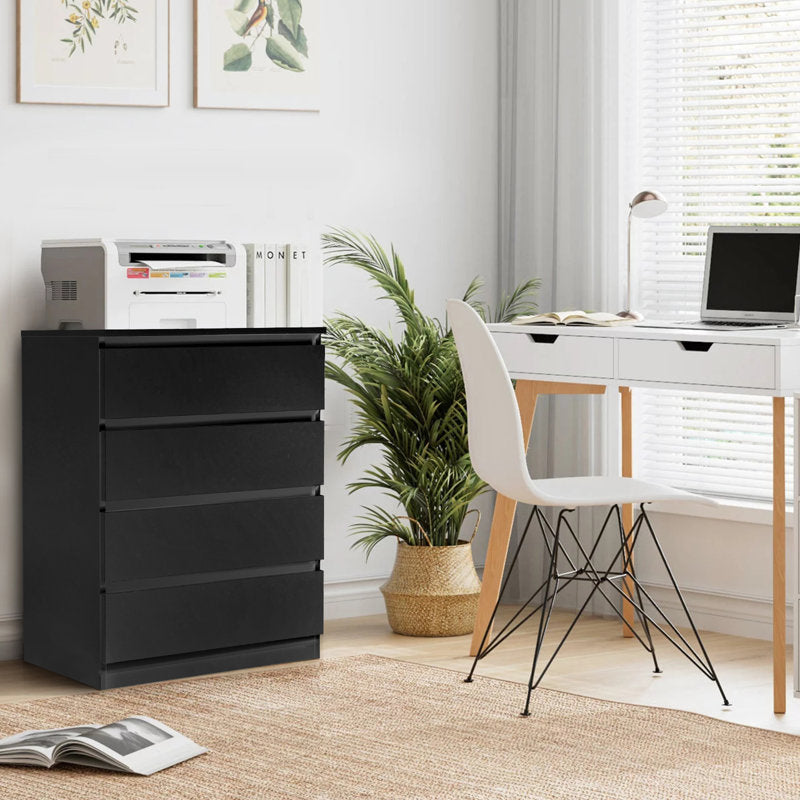 Compact White Dresser with Clean Lines and Ample Storage for Small Spaces