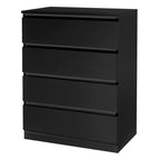 Compact White Dresser with Clean Lines and Ample Storage for Small Spaces