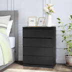 Compact White Dresser with Clean Lines and Ample Storage for Small Spaces