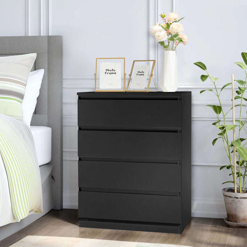 Compact White Dresser with Clean Lines and Ample Storage for Small Spaces