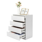 Compact White Dresser with Clean Lines and Ample Storage for Small Spaces