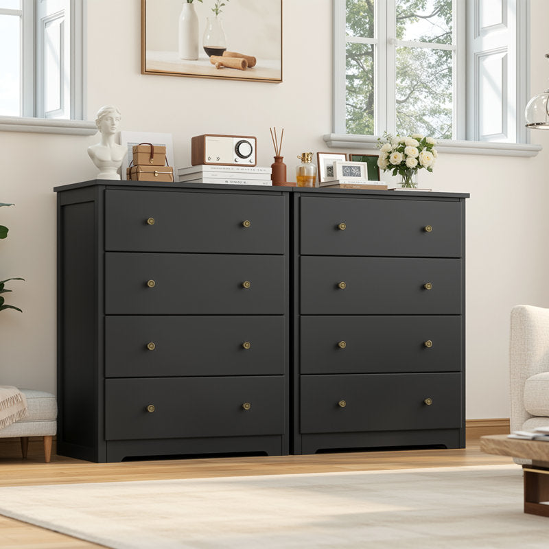 Minimalist Drawer Chest with Deep Storage and Smooth Finish for Home Organization