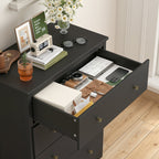 Minimalist Drawer Chest with Deep Storage and Smooth Finish for Home Organization