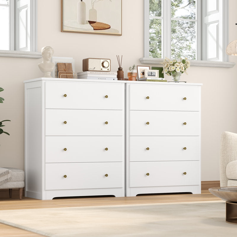 Minimalist Drawer Chest with Deep Storage and Smooth Finish for Home Organization