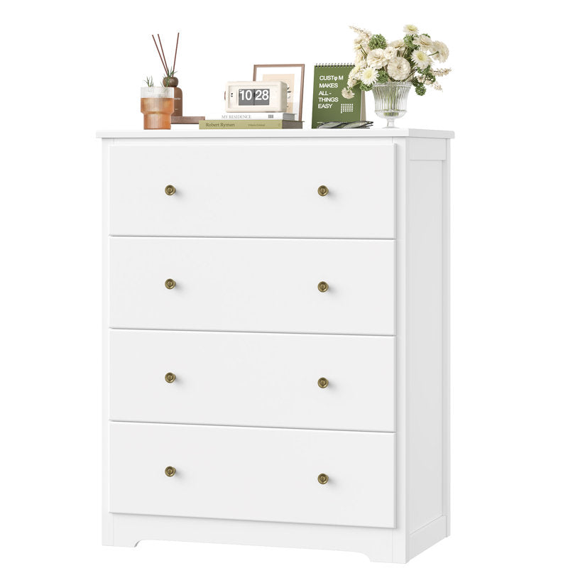 Minimalist Drawer Chest with Deep Storage and Smooth Finish for Home Organization
