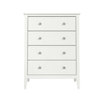 Elegant Drawer Chest, 4-Drawer Wooden Storage Cabinet for Home Organization