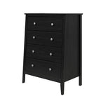 Elegant Drawer Chest, 4-Drawer Wooden Storage Cabinet for Home Organization