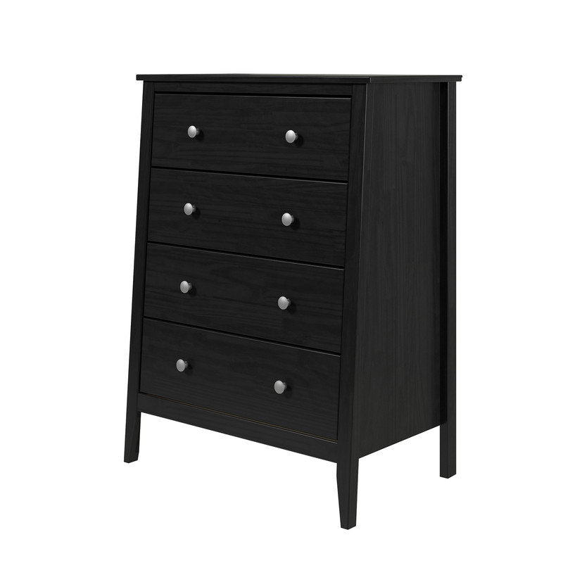 Elegant Drawer Chest, 4-Drawer Wooden Storage Cabinet for Home Organization