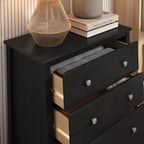 Elegant Drawer Chest, 4-Drawer Wooden Storage Cabinet for Home Organization