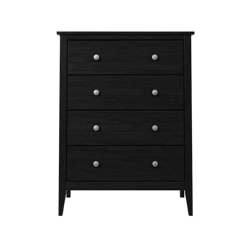 Elegant Drawer Chest, 4-Drawer Wooden Storage Cabinet for Home Organization