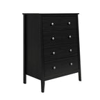 Elegant Drawer Chest, 4-Drawer Wooden Storage Cabinet for Home Organization