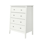 Elegant Drawer Chest, 4-Drawer Wooden Storage Cabinet for Home Organization