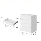 Modern 4-Drawer Dresser with Sleek Handle-Free Design