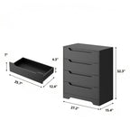 Modern 4-Drawer Dresser with Sleek Handle-Free Design