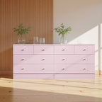 Modern 5-Drawer Dresser with Gold Knobs, Stylish Bedroom Storage Chest