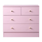 Modern 5-Drawer Dresser with Gold Knobs, Stylish Bedroom Storage Chest