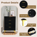 Stylish Drawer Chest with Elevated Gold Legs for Modern Home Organization