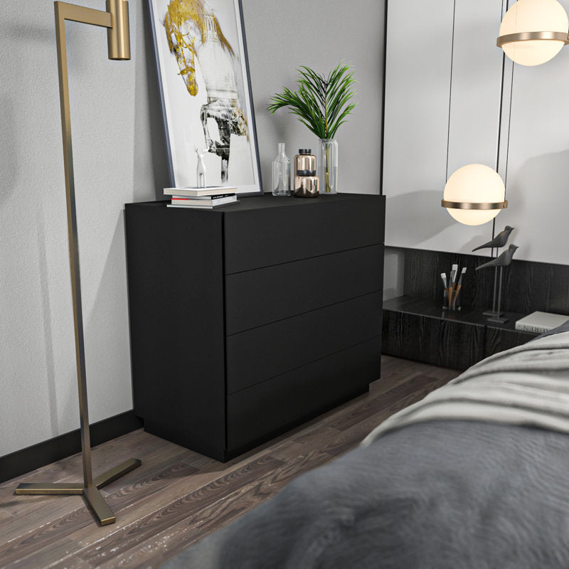 Elegant Storage Console with 4 Drawers