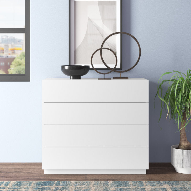 Elegant Storage Console with 4 Drawers