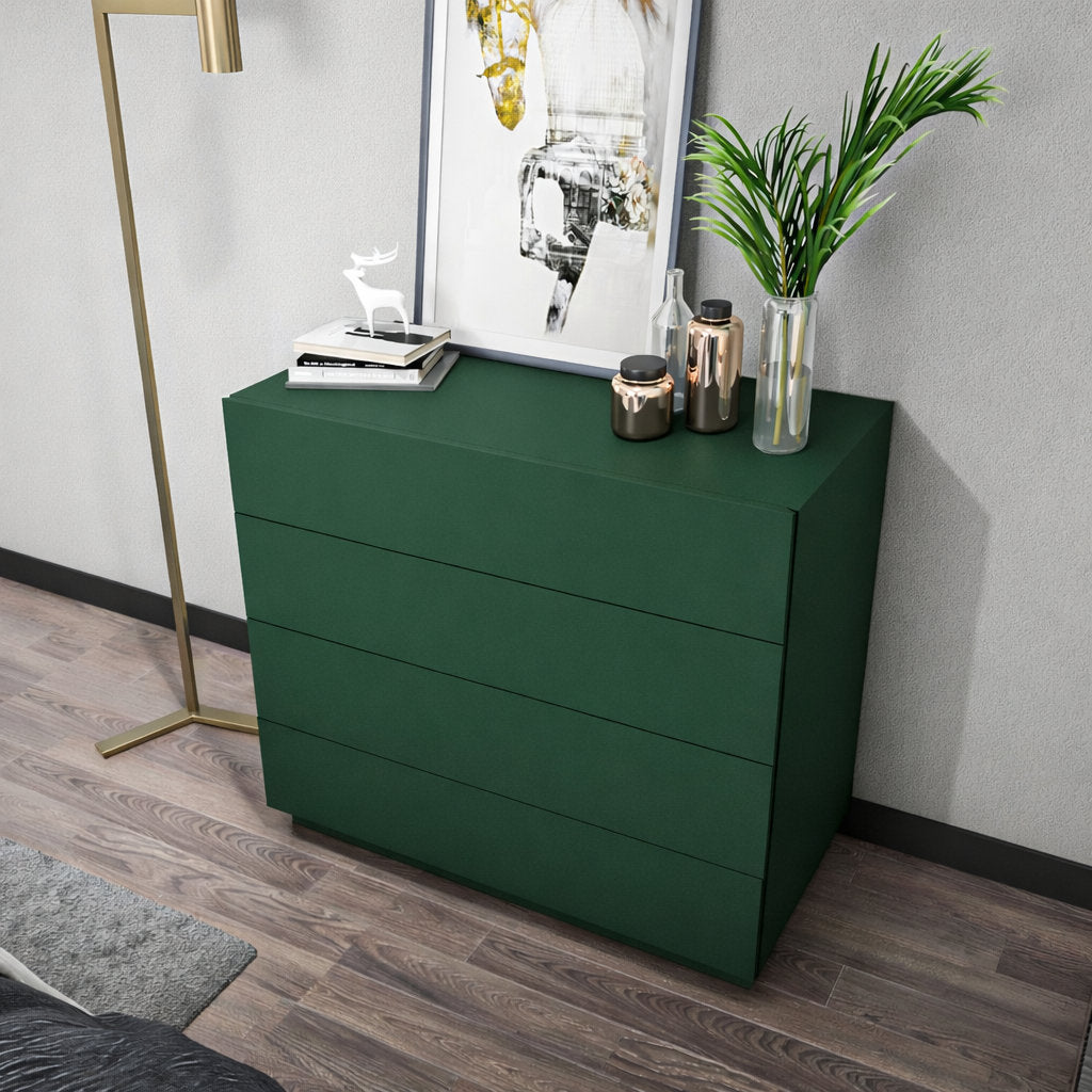 Elegant Storage Console with 4 Drawers
