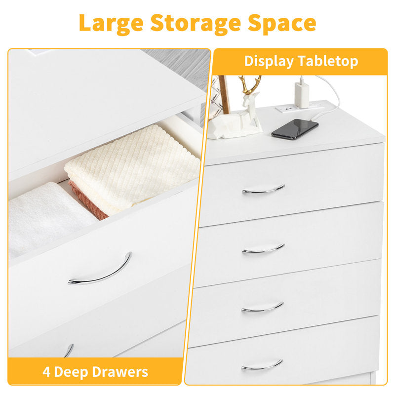 Multi-Functional Dresser with USB Charging Station – Bedroom Organizer