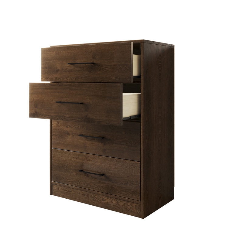 Minimalist 4 Drawer Dresser, Space-Saving Storage Organizer for Bedroom or Living Room