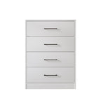 Minimalist 4 Drawer Dresser, Space-Saving Storage Organizer for Bedroom or Living Room