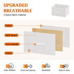 Compact Fabric Storage Cabinet with 4 Drawers, Space-Saving Vertical Dresser for Closet Organization