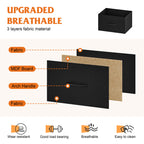 Compact Fabric Storage Cabinet with 4 Drawers, Space-Saving Vertical Dresser for Closet Organization