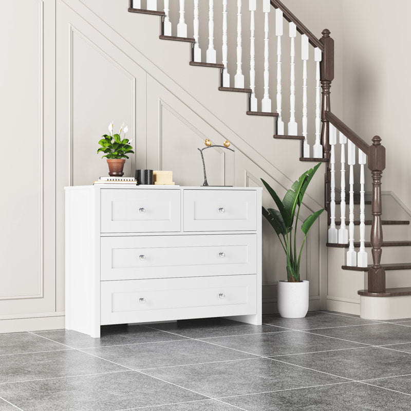 Elegant Bedroom Dresser with 4 Large Drawers and Modern Design