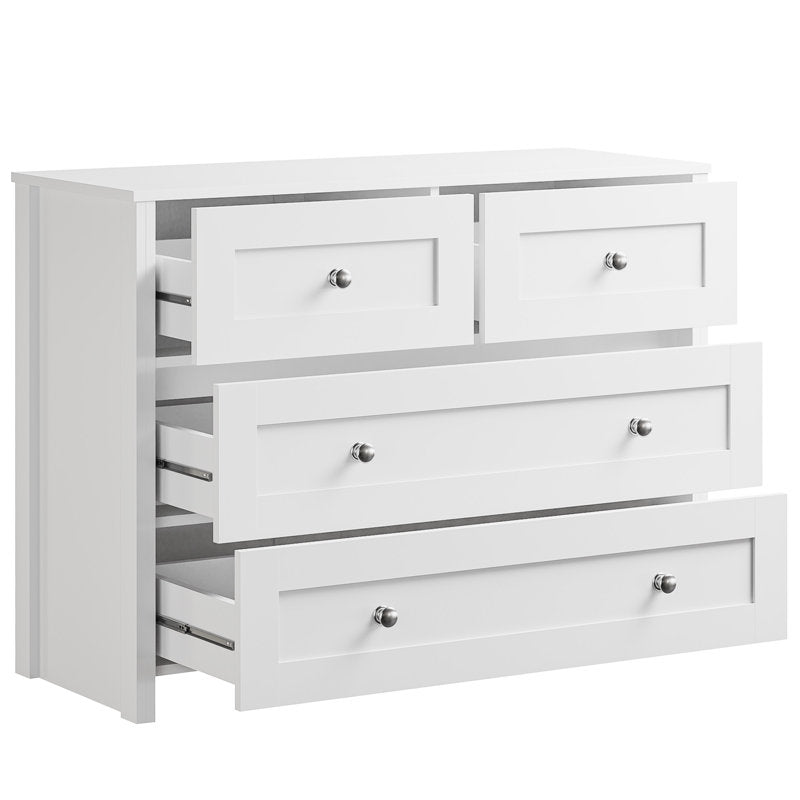 Elegant Bedroom Dresser with 4 Large Drawers and Modern Design