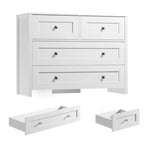 Elegant Bedroom Dresser with 4 Large Drawers and Modern Design