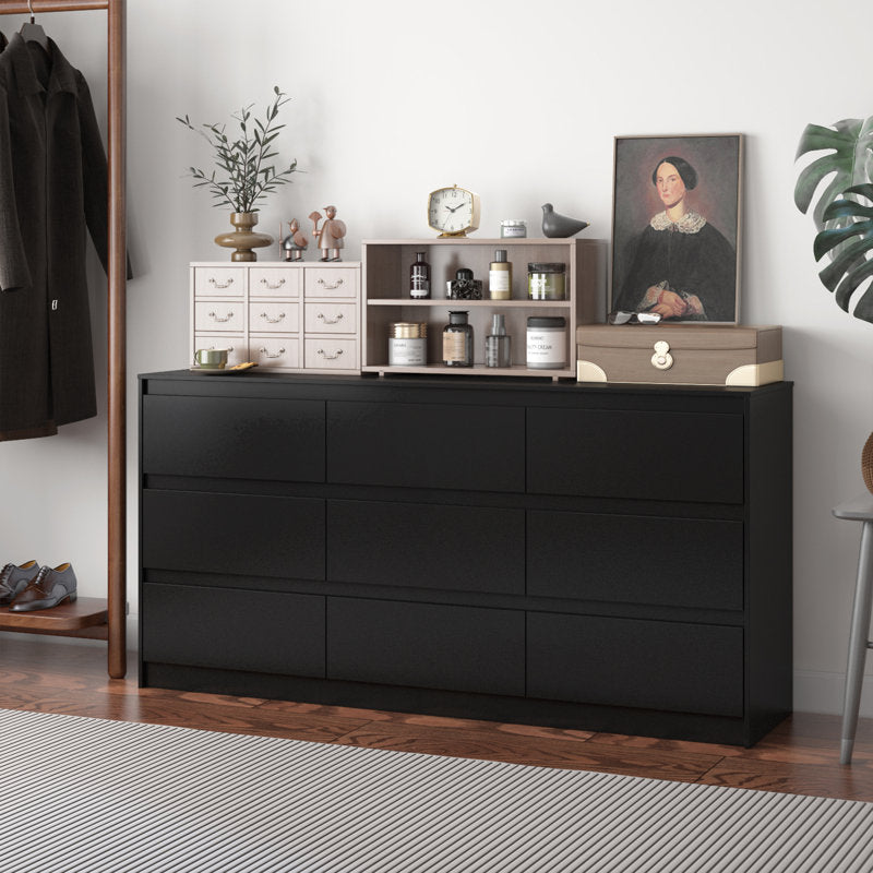 Minimalist Double Dresser with Wide Storage Drawers