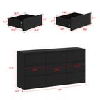 Minimalist Double Dresser with Wide Storage Drawers